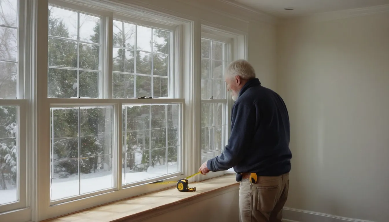 Homeowner and a local window provider looking at a new window in a bright Boston living room